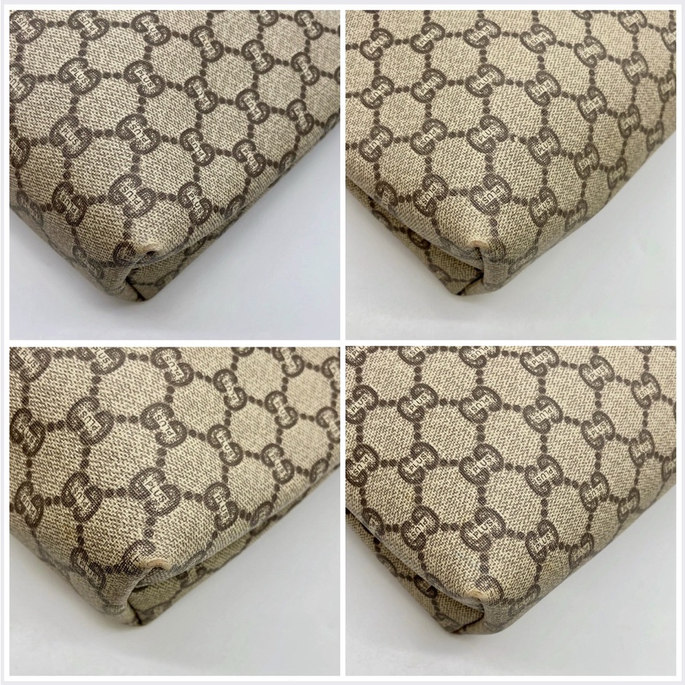 Gucci GG Plus Supreme PVC Leather Beige toiletry bag - men’s / women’s - EUC - Picture 13 of 13